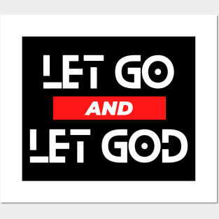 Let Go and Let God | Christian Saying Posters and Art